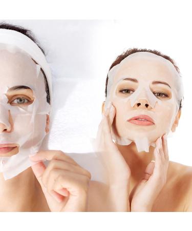 100PCS DIY Facial Mask Sheets - Compressed Cotton for Skin Care & Makeup | SADYFON with Mask Bowl & Candy Packaging - Buy Online on GoSupps.com