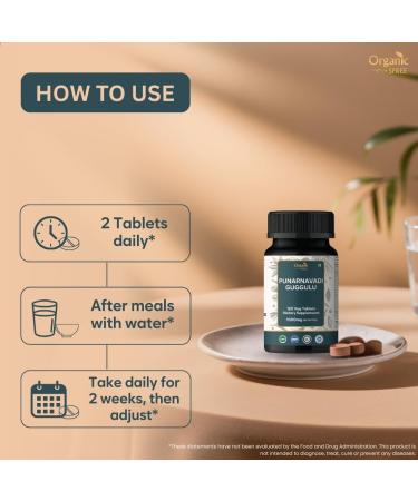 ORGANIC SPREE Hadjod & Punarnavadi Guggulu Supplement 120 Tablets Each USDA Organic Cissus Quadrangularis - Buy Online on GoSupps.com