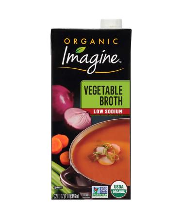 Imagine Organic Low Sodium Broth, Vegetable, 32 Oz