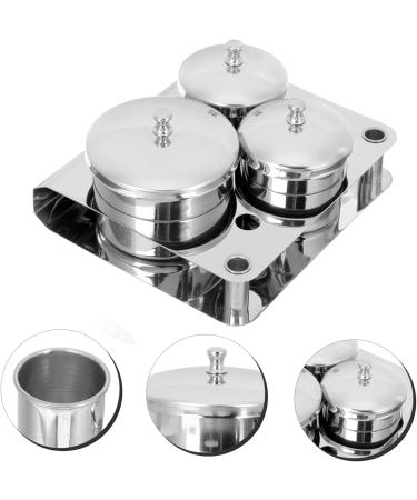 Beavorty Stainless Steel Manicure Mug Set - 4pcs Mini Dapping Dish for Nail Accessories Skin Care & Cleaning - 13x11cm Nail Studio Tools - Buy Online on GoSupps.com