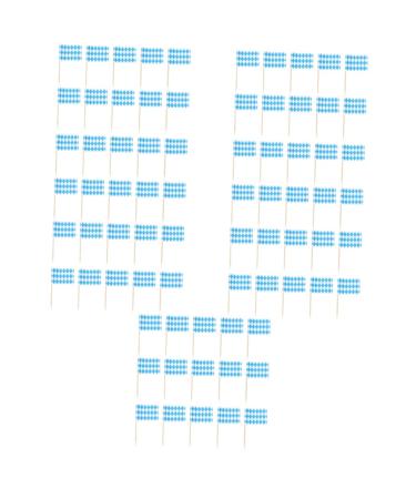 Zerodeko 1000 Pcs Oktoberfest Toothpick Banner Hawaiian Decor Food Labels Gingham Party Supplies Miniture Decoration Toothpick Flags Hawaiian Cocktail Picks German White