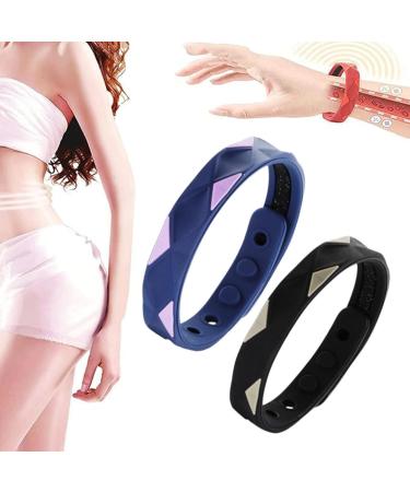 RedUp-Iontherapie Prostate Relief Band Prostapower Magnetic Copper Band ProsCare Magnetic Copper Prostate Band Tourmaline Silicone Wristband Bracelets (2PC-Q 24 * 1.3CM) 2pc-q 24*1.3CM