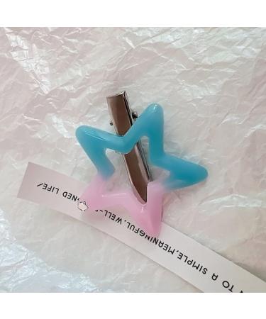 AJTUTUS Fashion Hollow Five-Pointed Star Hairpins Hair Duckbill Clip Sweet Hair Barrettes Sweet Hair Accessory Party Jewelry - Buy Online on GoSupps.com
