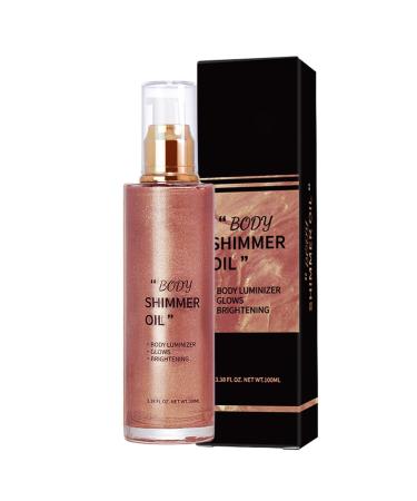 Huile De Corps Scintillant Liquide D' clat De Lueur Amplificateur De Lueur Corporelle Hydratation Durable Formule L g re Non Grasse 100 Ml Pour La Peau Rayonnante v nements Sp ciaux Util 1 unit (Lot de 1)