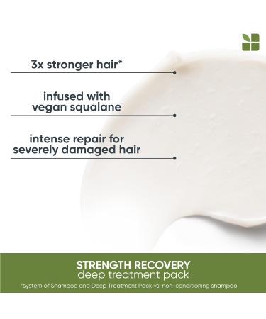 Biolage Strength Recovery Deep Treatment Pack - Conditioning Treatment for All Hair Types - Vegan, Cruelty-Free - 3.4 Fl. Oz - Buy Online on GoSupps.com