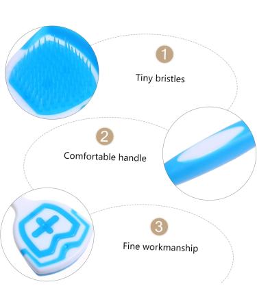 Lurrose Metal Spatula Set - 6 Stainless Steel Tongue Cleaners & Brushes | Effective Oral Hygiene Tools for Adults | Durable Orange & Blue Design - Buy Online on GoSupps.com