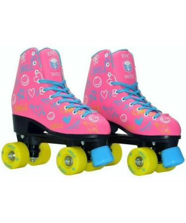 Epic Skates Blush Quad Roller Skates Pink - Size US Kid 1/ EU 16 - Buy Online on GoSupps.com