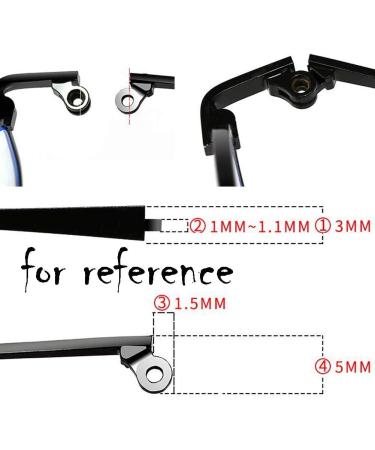 Vintage Silver Eyeglass Legs & Ear Hook Holders - Replacement Temples for Reading Glasses - Buy Online on GoSupps.com