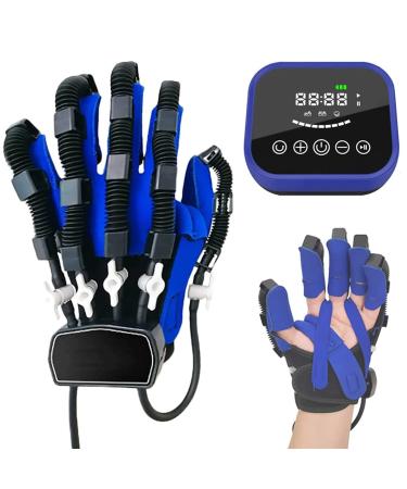 ZZBB Rehabilitation Gloves Robot Finger Finger Straightening Brace Guard Protector Stroke Hemiplegia Training Equipment Split Finger Training Air Pressure right Medium
