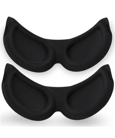 Hochoek 3D Sleep Mask 2 Packs Eye Mask for Sleeping Milk Silk Blindfold Skin-Friendly Eye Cover for Sleeping Velcro Adjust