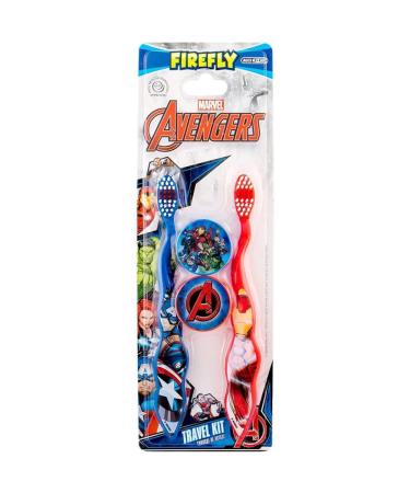 Marvel Avengers Toothbrushes 2 Pack for Boys Dental Care Travel Set 40g - Buy Online on GoSupps.com