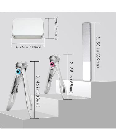 Nail Clippers Set - Professional Toenail and Fingernail Clippers for Thick Nails - Men and Women Friendly - Buy Online on GoSupps.com