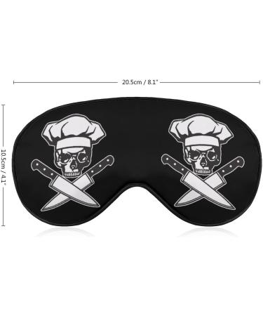 Skull Chef Sleep Mask - Adjustable Strap Eye Cover for Sleeping, Blocking Light - Men's and Women's Night Travel Blindfold - Buy Online on GoSupps.com