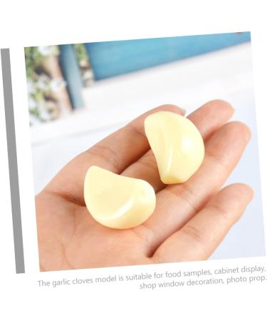 Ciieeo 10pcs Garlic Clove Keychain Fake Vegetable Model Realistic Vegetable Props Food Fridge Magnet - Buy Online on GoSupps.com