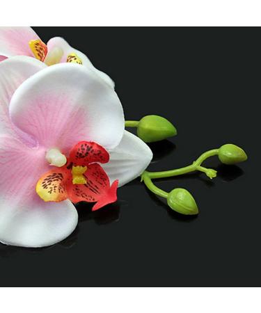 Women Fashion Orchid Flower Hair Clips for Wedding Bridal Hawaii Party Hair Accessories (White) - Buy Online on GoSupps.com