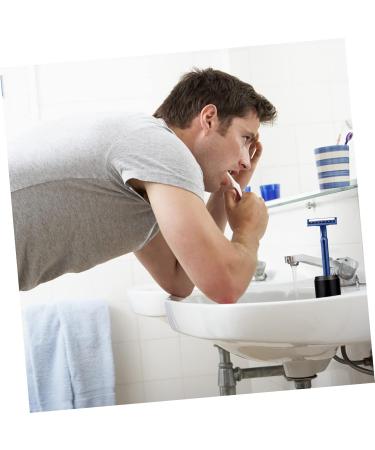 Minkissy Razor Base Stand - 2 Pack Metal Clips for Razors & Makeup - Durable Aluminum Alloy Double-Edged Compact Design (3.8x3.3cm) - Perfect for International Shipping - Buy Online on GoSupps.com