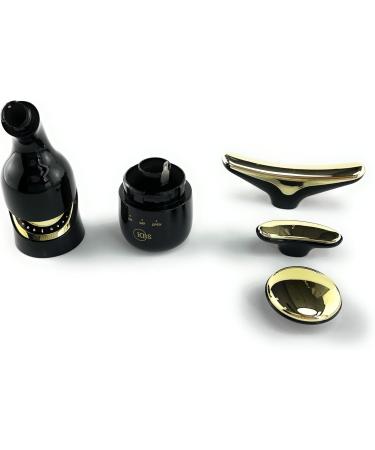 KBS Essentials Face Eye & Neck Massager - Battery Powered Vibration 3 Attachments Black | International Shipping Available - Buy Online on GoSupps.com