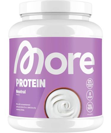 More Nutrition Total Protein Powder with Whey and Casein with Amino Acids and Lactase Management and Muscle Building - Raspberry - 21.16 Oz
