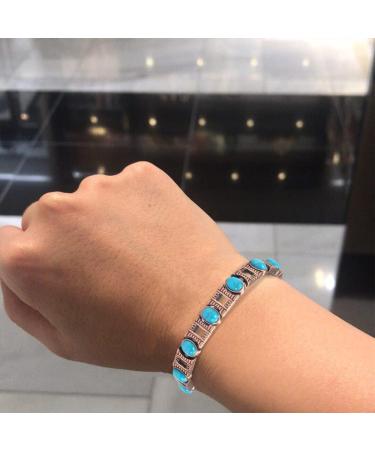 Buy Enercoppex 99.99% Pure Copper Magnetic Therapy Bracelet for Arthritis Relief - Strong 3500 Gauss Turquoise Jewelry for Women - Buy Online on GoSupps.com