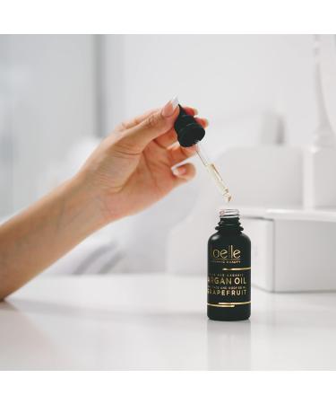 Loelle Fragrant Argan Oil with Grapefruit Extract - Anti-Folds Oil for Hands Face & Hair - Organic Vitamin E Body & Beard Care from Morocco - 50ml - Buy Online on GoSupps.com