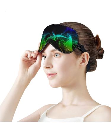 Colorful Smoke Sleep Mask for Women | Adjustable Eye Shades with Elastic Strap | Comfortable Night Sleep - Buy Online on GoSupps.com
