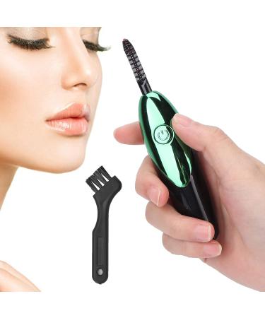 Verdant Touch Heated Eyelash Curler Electric Heated Eyelash Curler with USB Cable and Cleaning Brush Portable Rechargeable Eyelash Curler for Natural Eyelashes - Buy Online on GoSupps.com