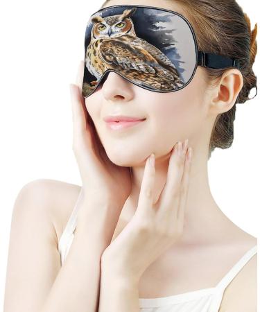 Sleep Mask Owl - Light Blocking Eye Cover with Adjustable Strap | Comfortable Sleep Shade for Restful Nights - Buy Online on GoSupps.com