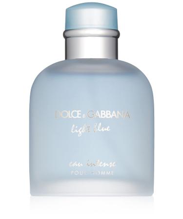 Dolce & Gabbana Light Blue Eau Intense for Men Eau De Parfum Spray, 3.3 Fl Ounce Citrus,Fresh 3.3 Fl Oz (Pack of 1)