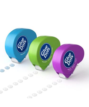 Glue Dots Dot N' Go Glue Dot Dispenser Project Pack with 200 Permanent, Poster, and Removable Double-Sided Adhesive Craft Dots Each, 3/8-Inch - Buy Online on GoSupps.com