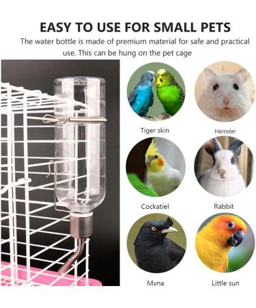 FZLANQ 1 PCS Rabbit Water Bottle Portable Guinea pig water bottle Water Bottle Feeder Hamster water bottle Hanging Water Drinking Feeder Dispenser for Guinea Pig Rabbit Chinchilla Bird Cat - Buy Online on GoSupps.com