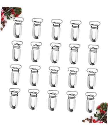 Nuobesty 75 Stk Libber Holder Schnullerhalter-Clip | Fashion Jewelry for Women | Metal Pacifier Clips | Duck Snable Clip & Bibs | Short Strap Clip in White - Buy Online on GoSupps.com