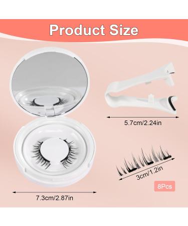 2 Pairs Magnetic Eyelashes Natural Look Eyelashes Magnetic with Applicator Reusable Magnetic Eyelashes without Eyeliner Magnetic Lashes Easy to Wear No Glue & No Makeup Remover White Box - Buy Online on GoSupps.com