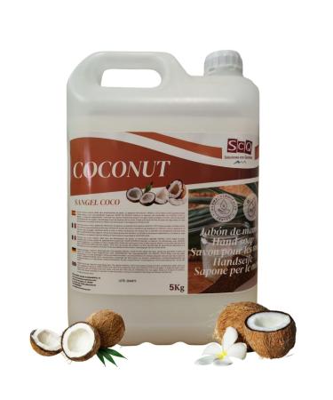 SCQ Soluciones con Qu mica Liquid Hand Soap 5L | Liquid Soap for All Skin Types pH Neutral | Coconut Scent | Gel for Daily Use Cleans and Cares for Skin | Good Lather