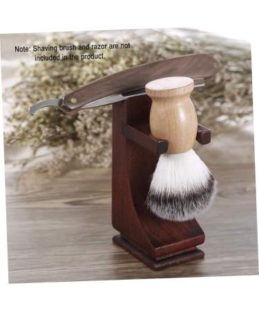 Shop Minkissy Wing Iron Stand Premium Solid Wood Electric Razor Holder for Men | Beard Tool Stand - Buy Online on GoSupps.com