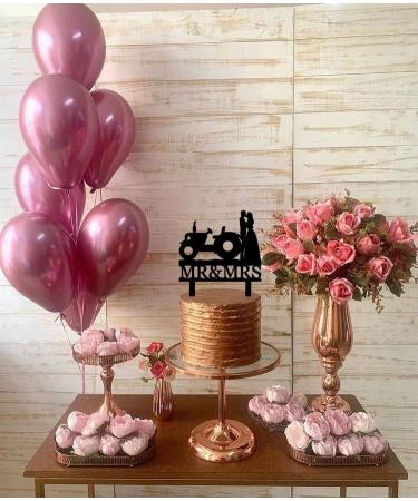 Funny Wedding Cake Topper - Groom and Bride Kissing Beside The Tractor - Farmer Wedding Cake Topper Southern Style Wedding Cake Topper (Tractor) - Buy Online on GoSupps.com