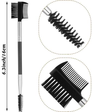 WLLHYF 3PCS Eyebrow Brush Eyelash Comb Portable Eyelash Separator Eyebrow Brush Dual Comb Double Head Professional Eye Makeup Tools for Women Girls - Buy Online on GoSupps.com