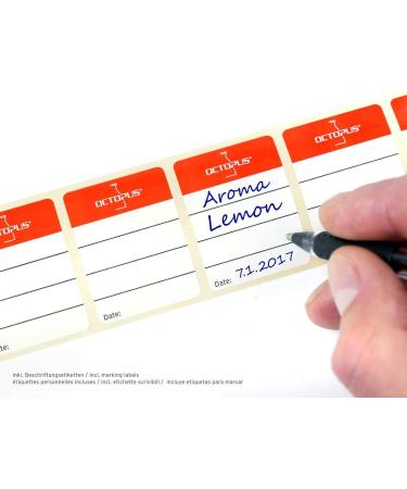  Octopus Octopus Set of 5 20 ml brush bottles with mounted brush brown glass bottle with brush cap nail polish bottle e.g. for varnish paint glue oils - Buy Online on GoSupps.com