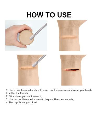 Buy Halloween SFX Makeup Kit | Bruise Makeup Scar Wax & Fake Blood for Safe & Stunning Special Effects - Buy Online on GoSupps.com