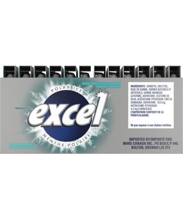 EXCEL Polar Ice Flavoured Sugar Free Chewing Gum 12 Pieces 12 Packs - Buy Online on GoSupps.com