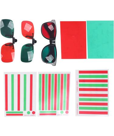 Red Green Amblyopia Glasses for Color Blindness | Protanopia & Anerythrochloropsia Reading Aid | International Shipping - Buy Online on GoSupps.com