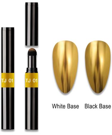 Roseflower 12 Sticks Air Cushion Chrome Powder Pencil - Holographic Nail Decoration for Shiny Metallic Manicure | Durable DIY Nail Art Tool - Buy Online on GoSupps.com