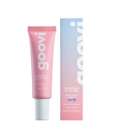 GOOVI Naturally Tinted Beauty Cream - Cr me de jour teint e SPF 15 - BB cr me naturelle pour tous les types de peau - Hydratant couvrant et soin en un - 30 ml