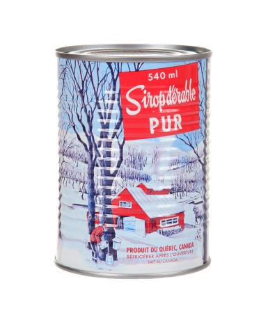 Generic Organic Pure Maple Syrup Category A Grade in 540ml Can Golden Color Canadian Made