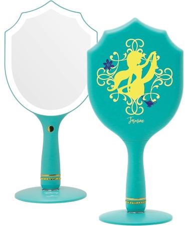 Disney Princess Jasmine LED Makeup Mirror with Standing Base - 3 Color Modes for Travel or Bedroom - Buy Online on GoSupps.com
