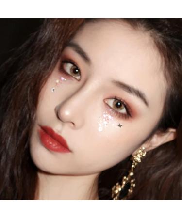 Shop Body Glitter Gel for Festivals | Sparkling White & Silver Sequins - Long-Lasting Liquid Face & Hair Makeup - Buy Online on GoSupps.com