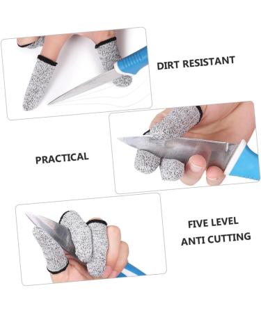 Healifty 8 Pairs Cut Resistant Gloves - Anti-Cut Finger & Thumb Protectors for Safe Cutting | Durable Shield & Impact Resistant Finger Guards - Ideal for Work & Crafts - Buy Online on GoSupps.com