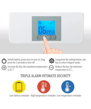 XIAORANA Insulin Cooler 2-8 C Medical Refrigerator for Medicines - Compact 19.3x8.0x7.3 cm Camping Fridge for Insulin/Interferon/Vaccines - Buy Online on GoSupps.com