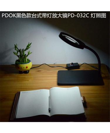 Magnifiers HD Lighting Magnifier Desktop Desktop Repair Detection Adjustable Brightness LED Light Magnifier 10x Black - Buy Online on GoSupps.com