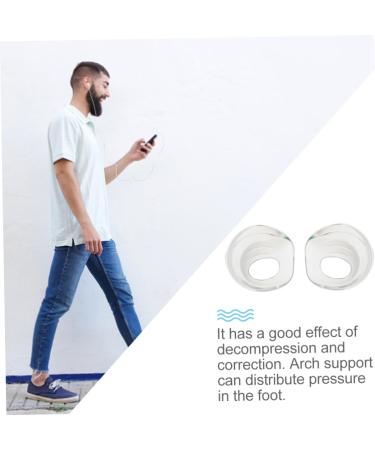 Buy 2 Pairs Heel Pad Insoles for Men - Arch Support Shoe Insoles for Work Boots & Plantar Fasciitis Relief - Buy Online on GoSupps.com