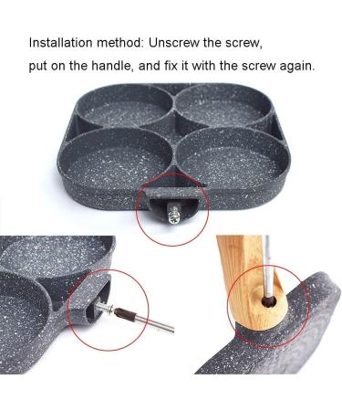 Frying Pan Kitchen Cookware Frying Pot Pan Thickened Omelet Pan Non-Stick Egg Pancake Steak Pan Cooking Egg Ham Pans Breakfast Maker Cookware (Color : 2 Hole) (Color : 4 Hole) (Color : 4 Hole) - Buy Online on GoSupps.com